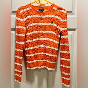 Polo Ralph Lauren Girls Cardigan orange size XL (16)